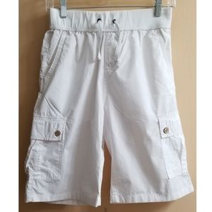 Boy's Lucky Brand White Cargo Shorts Large 14-16